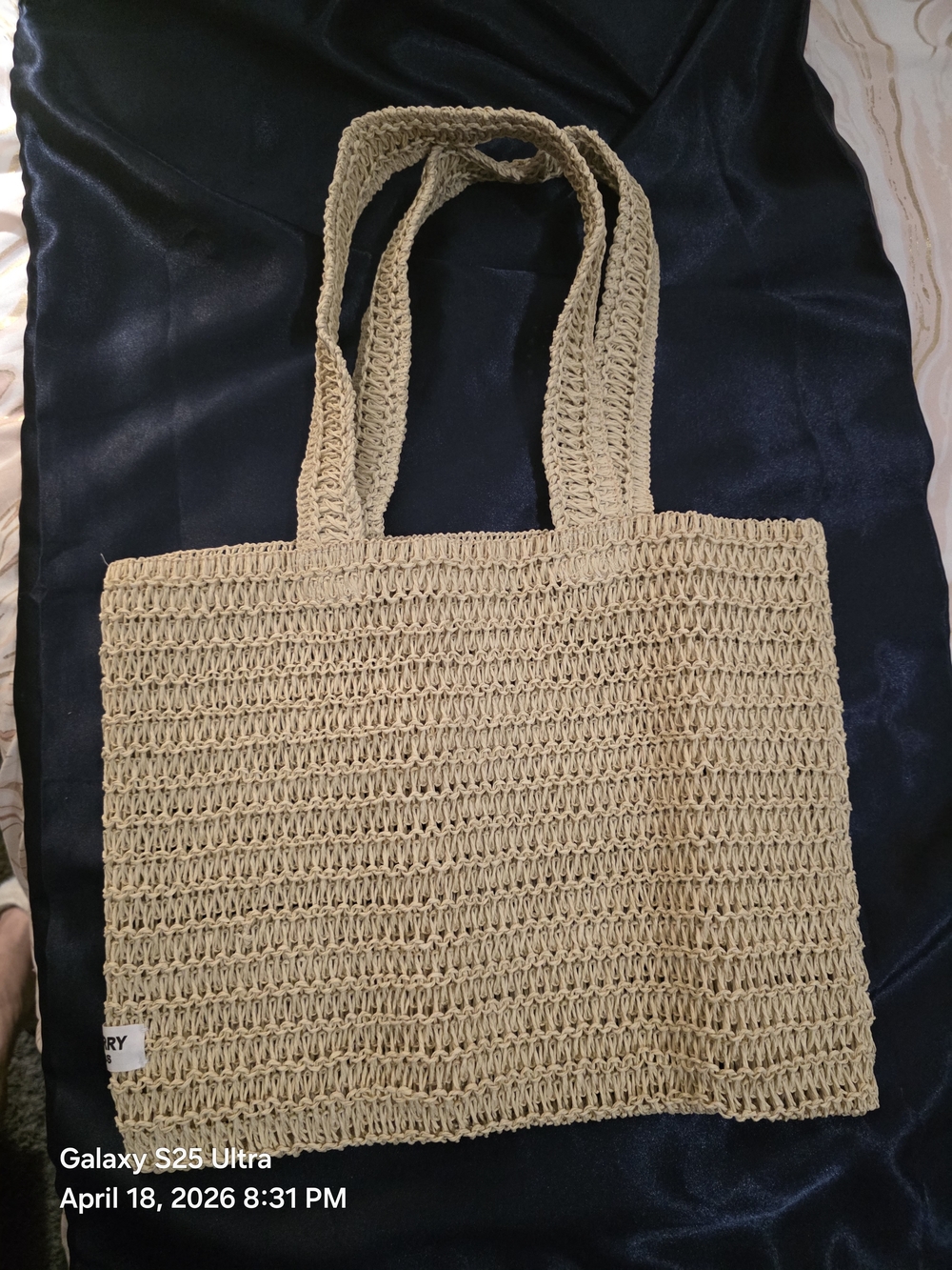 Burberry Godess Straw Tote. Excellent Quality. New In Plastic